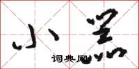 骆恒光小器草书怎么写