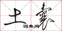 骆恒光土囊草书怎么写