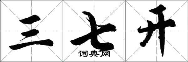 胡问遂三七开行书怎么写