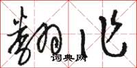 骆恒光翻作草书怎么写