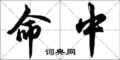 胡问遂命中行书怎么写