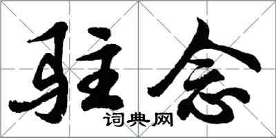 胡问遂驻念行书怎么写