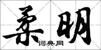 胡问遂柔明行书怎么写