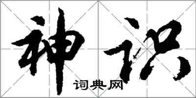 胡问遂神识行书怎么写