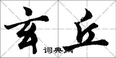 胡问遂玄丘行书怎么写
