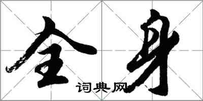 胡问遂全身行书怎么写