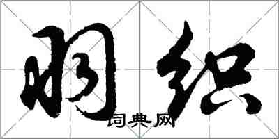 胡问遂羽织行书怎么写