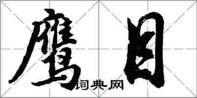 胡问遂鹰目行书怎么写