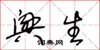 王冬龄兴生草书怎么写