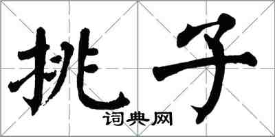 翁闿运挑子楷书怎么写