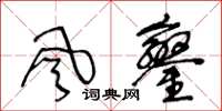 王冬龄风銮草书怎么写