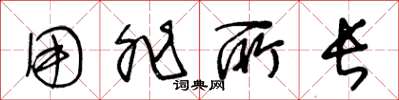 王冬龄用非所长草书怎么写