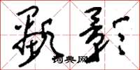 刘少英显影草书怎么写