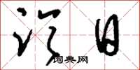 刘少英临日草书怎么写