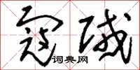 刘少英寇贼草书怎么写