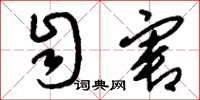 刘少英自害草书怎么写