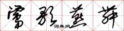 朱锡荣莺歌燕舞草书怎么写