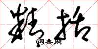 刘少英精括草书怎么写