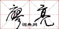 王冬龄廖亮草书怎么写