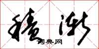 朱锡荣积渐草书怎么写