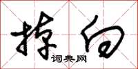 朱锡荣掉向草书怎么写