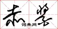 朱锡荣赤酱草书怎么写
