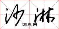 朱锡荣沙淋草书怎么写