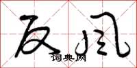 曾庆福反风草书怎么写