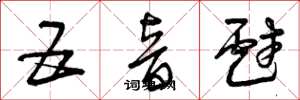 曾庆福五音戏草书怎么写