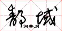 朱锡荣静域草书怎么写