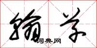 朱锡荣翰草草书怎么写
