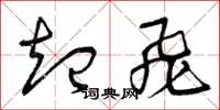 曾庆福起飞草书怎么写