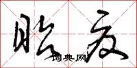 曾庆福昭夏草书怎么写