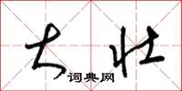 梁锦英大壮草书怎么写