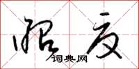 梁锦英昭夏草书怎么写