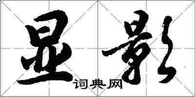 胡问遂显影行书怎么写