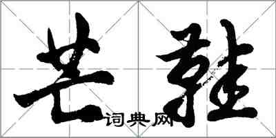 胡问遂芒鞋行书怎么写