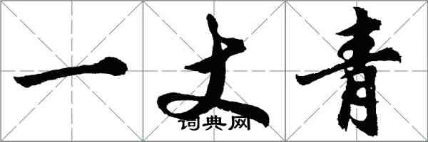 胡问遂一丈青行书怎么写