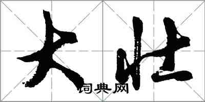 胡问遂大壮行书怎么写