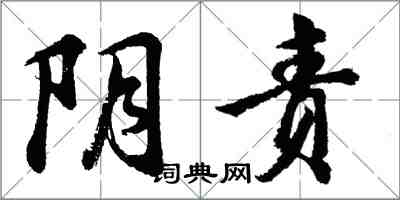 胡问遂阴责行书怎么写